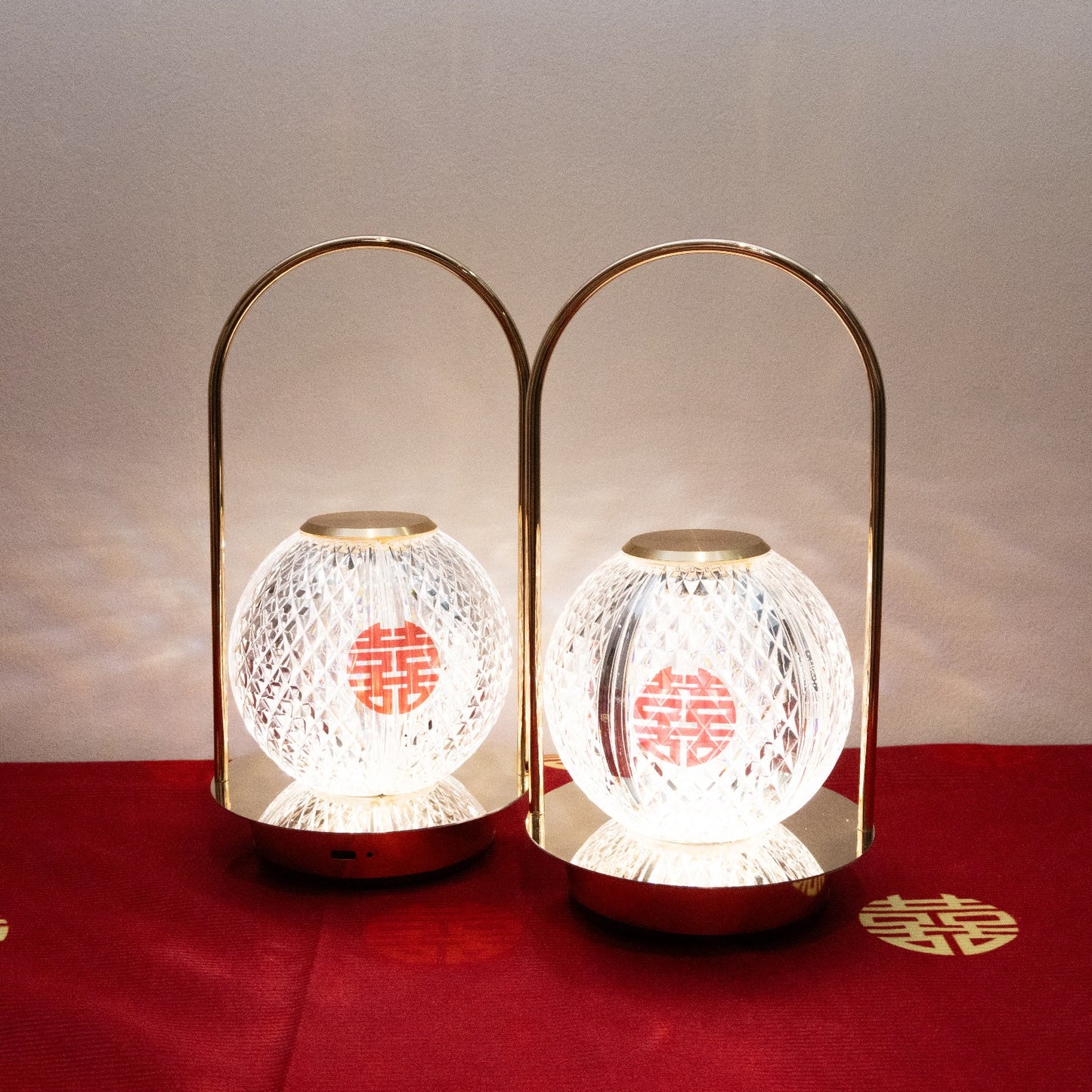 1027 For Bride pair of prosperity lamps